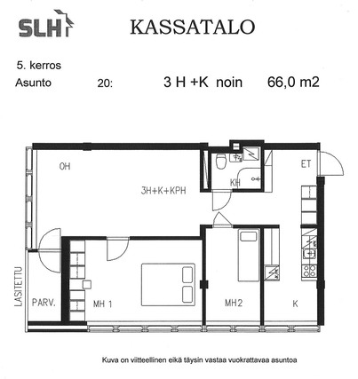 Vuokra-asunto Riihimäki Keskusta 3 huonetta