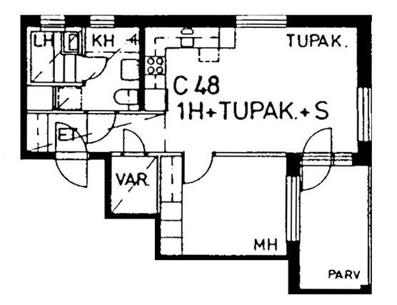 Asumisoikeusasunto Helsinki Herttoniemenranta Yksiö