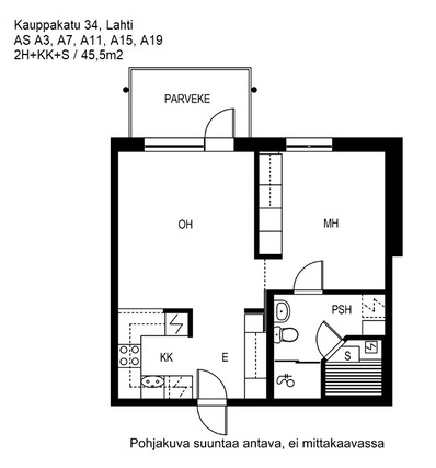 Vuokra-asunto Lahti Keskusta Kaksio