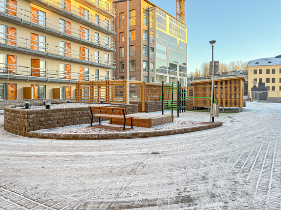 Rental Turku Pukkila 1 room Tyylikäs ja moderni, täysin uusi koti talon ensimmäisessä kerroksessa.