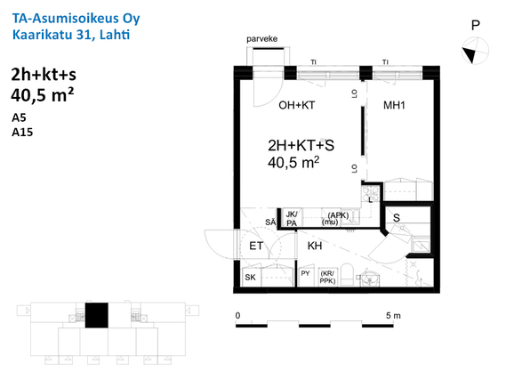 Asumisoikeusasunto Lahti Asemantausta Kaksio