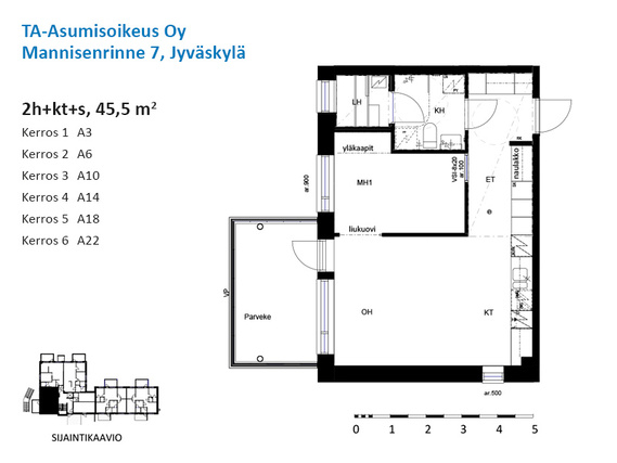 Asumisoikeusasunto Jyväskylä Mannila Kaksio