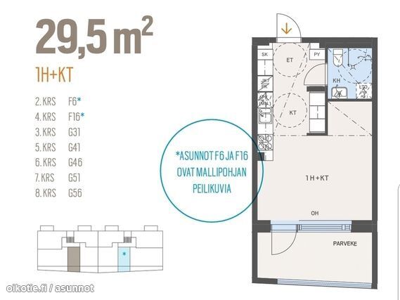 Rental Vantaa Aviapolis 1 room