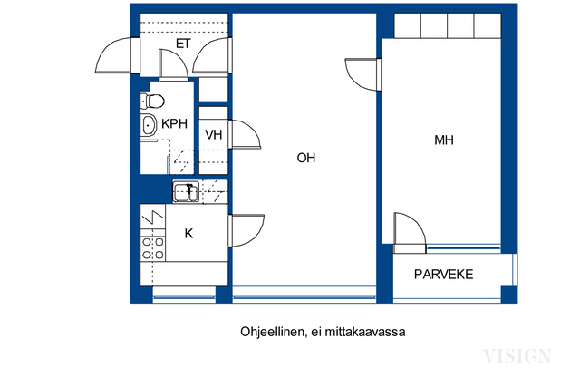 Vuokra-asunto Varkaus Leunanmäki Kaksio