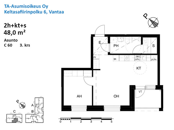 Vuokra-asunto Vantaa Kivistö Kaksio