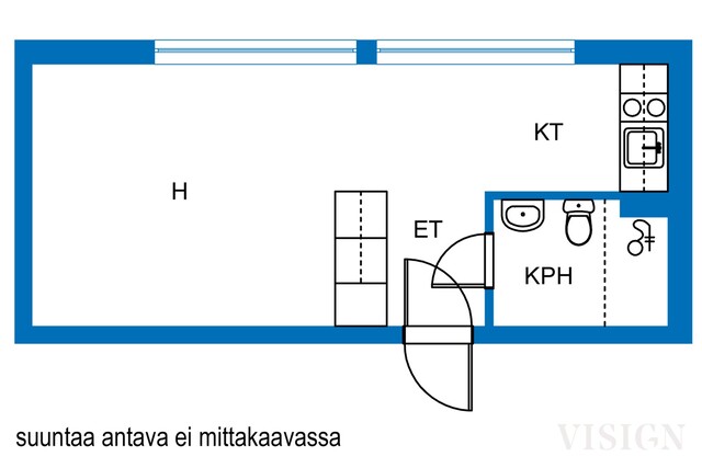 Vuokra-asunto Lahti Keskusta Yksiö Yleiskuva