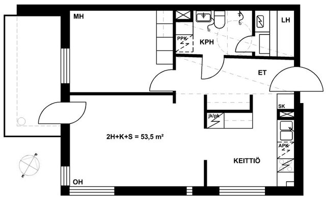 Asumisoikeusasunto Lappeenranta Kimpinen Kaksio