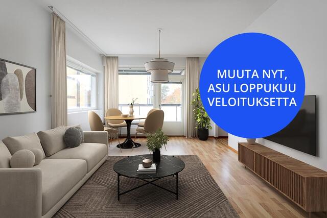 Vuokra-asunto Helsinki Herttoniemi 3 huonetta