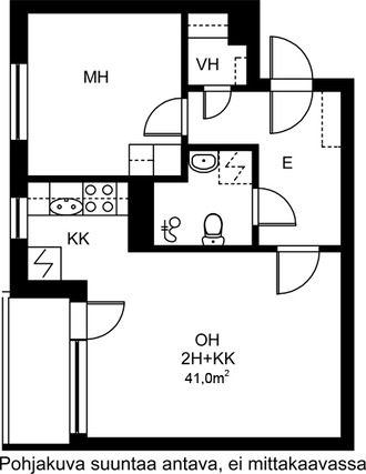 Vuokra-asunto Jyväskylä Keskusta Kaksio Julkisivukuva