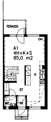 Asumisoikeusasunto Espoo Niipperi 4 huonetta