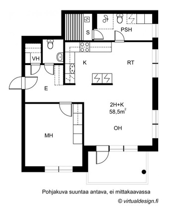 Vuokra-asunto Tampere Lapinniemi Kaksio Julkisivu