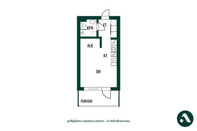 Vuokra-asunto Espoo Finnoo Yksiö