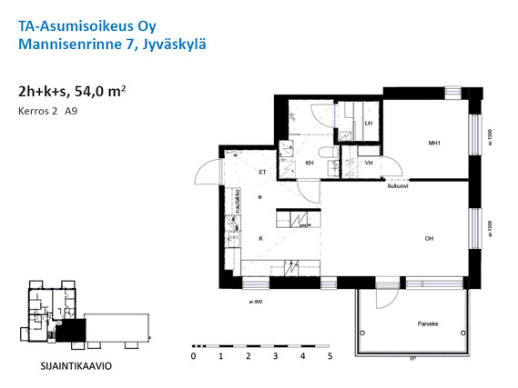 Asumisoikeusasunto Jyväskylä Mannila Kaksio