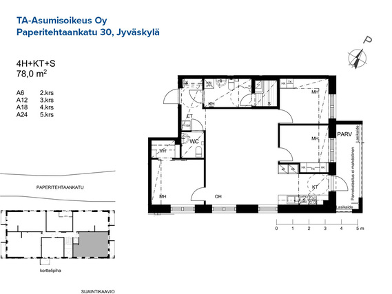 Asumisoikeusasunto Jyväskylä Tourula 4 huonetta