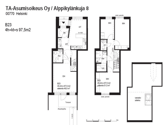 Asumisoikeusasunto Helsinki Suurmetsä 4 huonetta