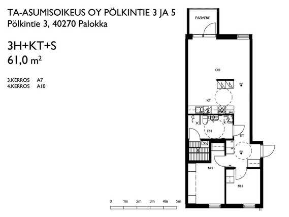 Asumisoikeusasunto Jyväskylä Mannila 3 huonetta