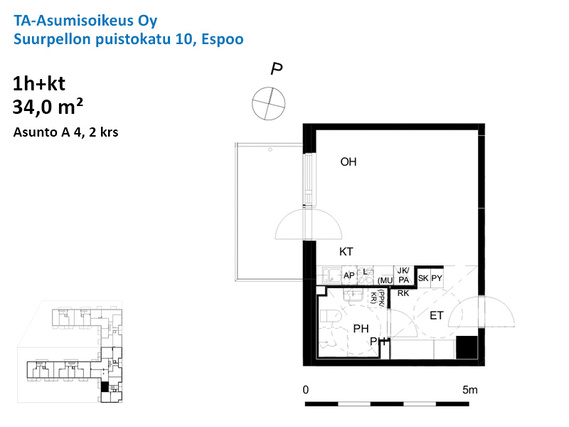 Asumisoikeusasunto Espoo Henttaa Yksiö