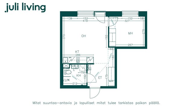 Vuokra-asunto Tampere Lamminpää Kaksio