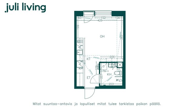 Vuokra-asunto Tampere Lamminpää Yksiö