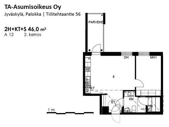 Asumisoikeusasunto Jyväskylä Mannila Kaksio