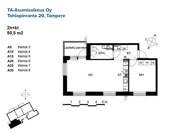 Asumisoikeusasunto Tampere Epilänharju Kaksio