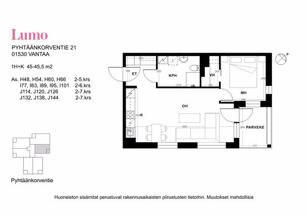 Vuokra-asunto Vantaa Veromies Kaksio