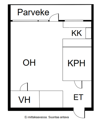 Vuokra-asunto Kuopio Keskusta Yksiö