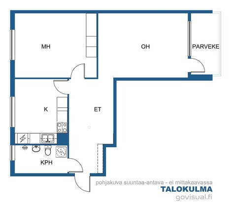 Vuokra-asunto Turku Runosmäki Kaksio Yleiskuva