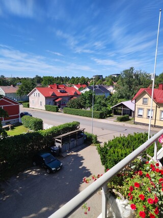 Vuokra-asunto Rauma Ota Kaksio Näkymä parvekkeelta kesällä