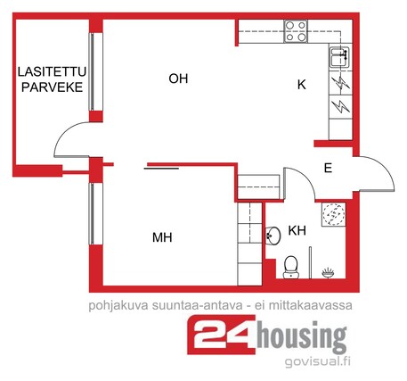 Vuokra-asunto Vantaa Kivistö Kaksio Yleiskuva