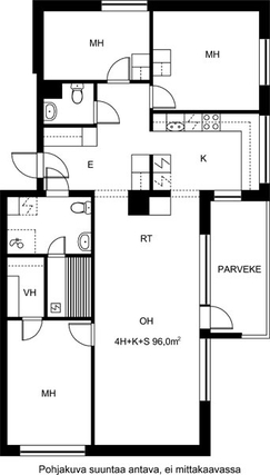 Vuokra-asunto Jyväskylä Lutakko 4 huonetta Julkisivukuva