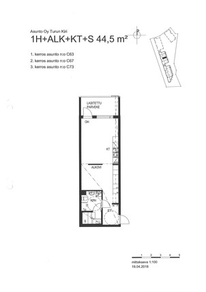 Rental Turku Nummi 1 room Turku Markkinointikuvat