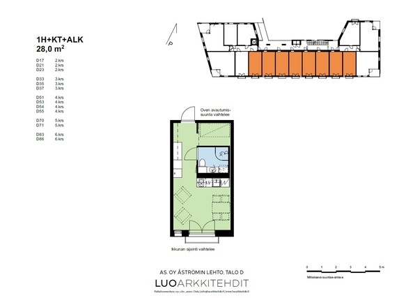 Vuokra-asunto Oulu Myllytulli Yksiö