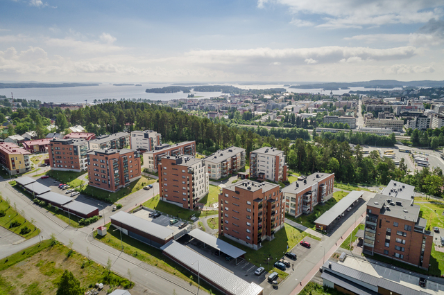 Vuokra-asunto Kuopio Linnanpelto Kaksio Julkisivu, pääkuva