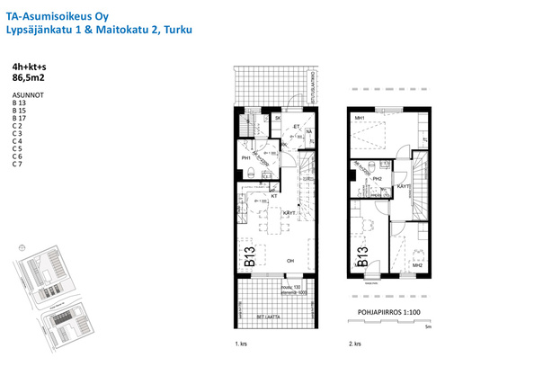 Asumisoikeusasunto Turku Yli-Maaria 4 huonetta