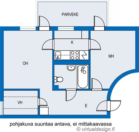 Vuokra-asunto Espoo Olari Kaksio Yleiskuva