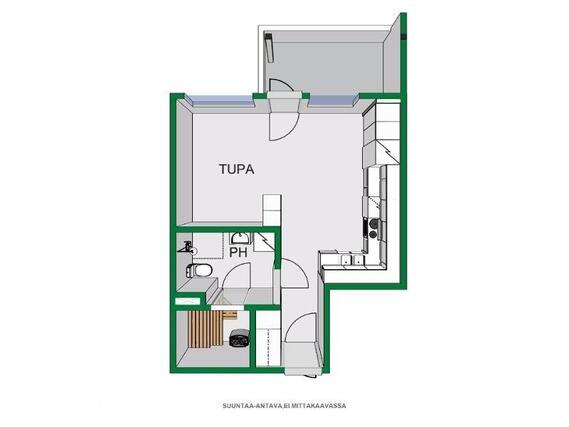 Vuokra-asunto Rovaniemi Viirinkangas Yksiö