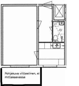 Vuokra-asunto Turku Port Arthur Yksiö Yleiskuva