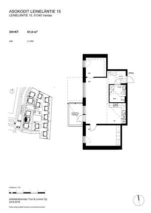 Right of occupancy apartment Vantaa Leinelä 3 rooms