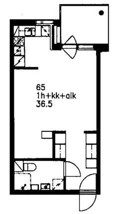 Asumisoikeusasunto Helsinki Vuosaari Yksiö