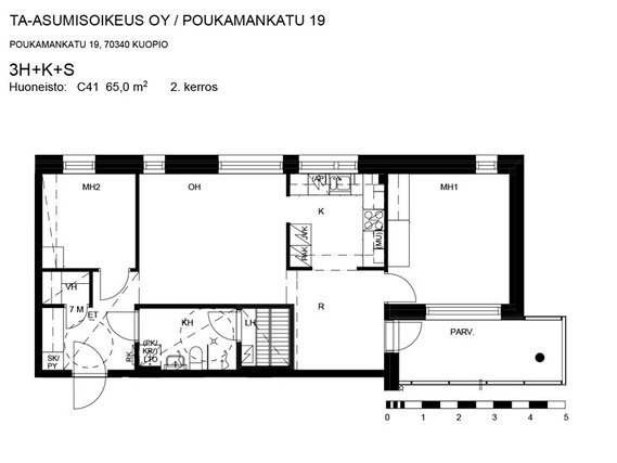 Asumisoikeusasunto Kuopio Puijo 3 huonetta