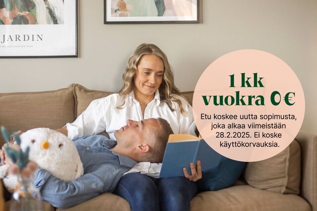 Vuokra-asunto Vantaa Kivistö Yksiö