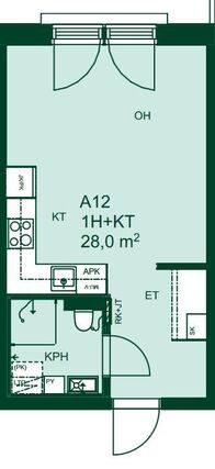 Vuokra-asunto Vantaa Tikkurila Yksiö