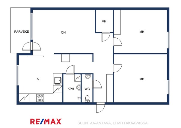 Vuokra-asunto Espoo Kivenlahti 3 huonetta Yleiskuva