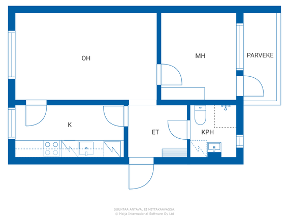 Rental Helsinki Kallio 2 rooms