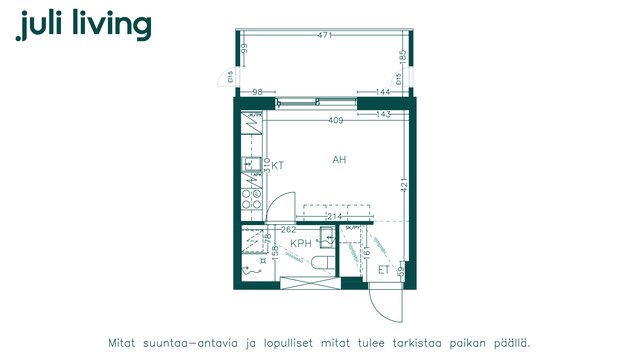 Rental Helsinki Herttoniemi 1 room