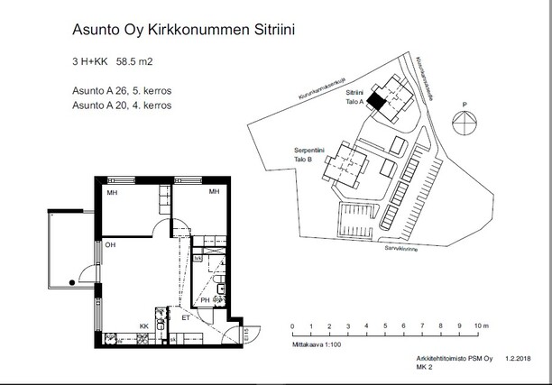 Vuokra-asunto Kirkkonummi Sarvvik 3 huonetta