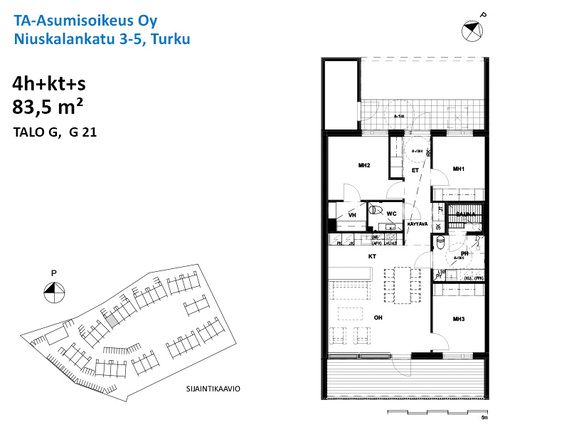 Asumisoikeusasunto Turku Räntämäki 4 huonetta