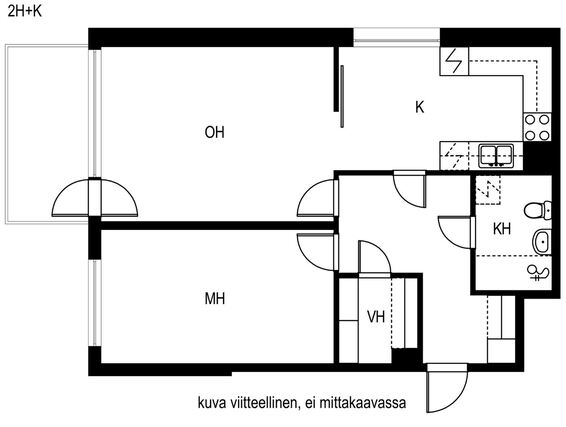 Vuokra-asunto Joensuu Penttilä Kaksio Kampanja