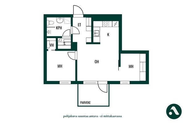 Vuokra-asunto Turku Iso-Heikkilä 3 huonetta